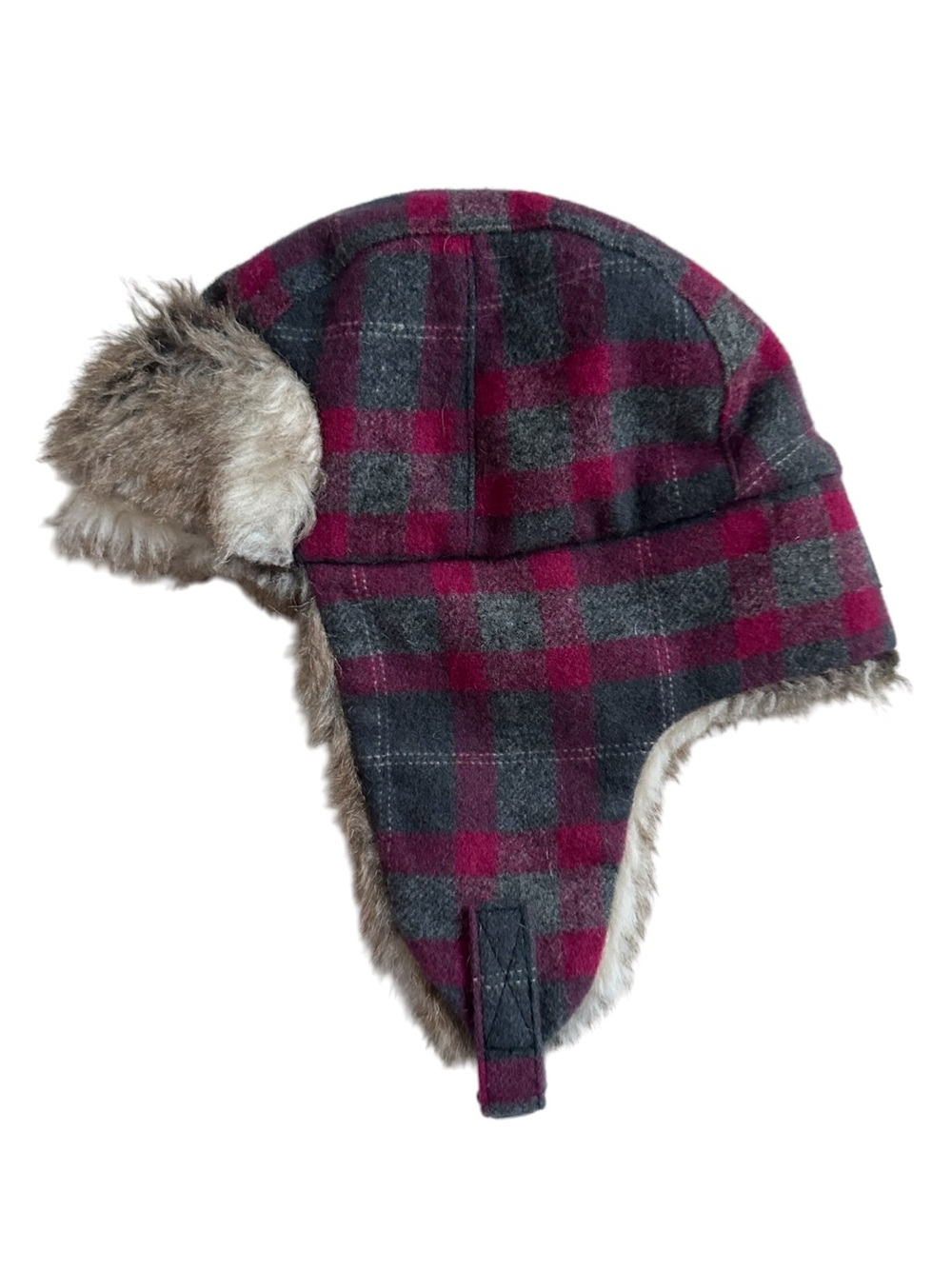 Carhartt Buffalo Plaid Faux Fur Trapper Aviator Hat One Size